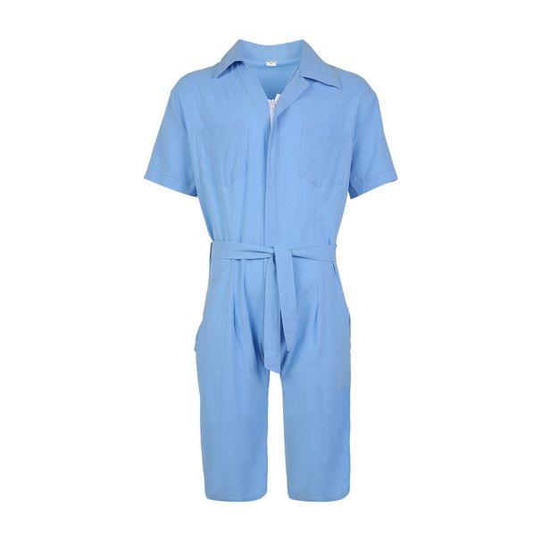 Vīriešu apģērbs Vasaras ikdienas sporta kombinezons vīriešiem vasaras brīvs ar īsām piedurknēm T-krekls šorti kokvilnas lina uzvalks vīriešiem_voghion.com