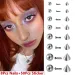 Sticker Fake Belly Eyebrow Lip Piercing Stud Non Piercied Earring Stud Set New Fake Nose Ring Piercing Jewelry Dermal Anchor Top_voghion.com