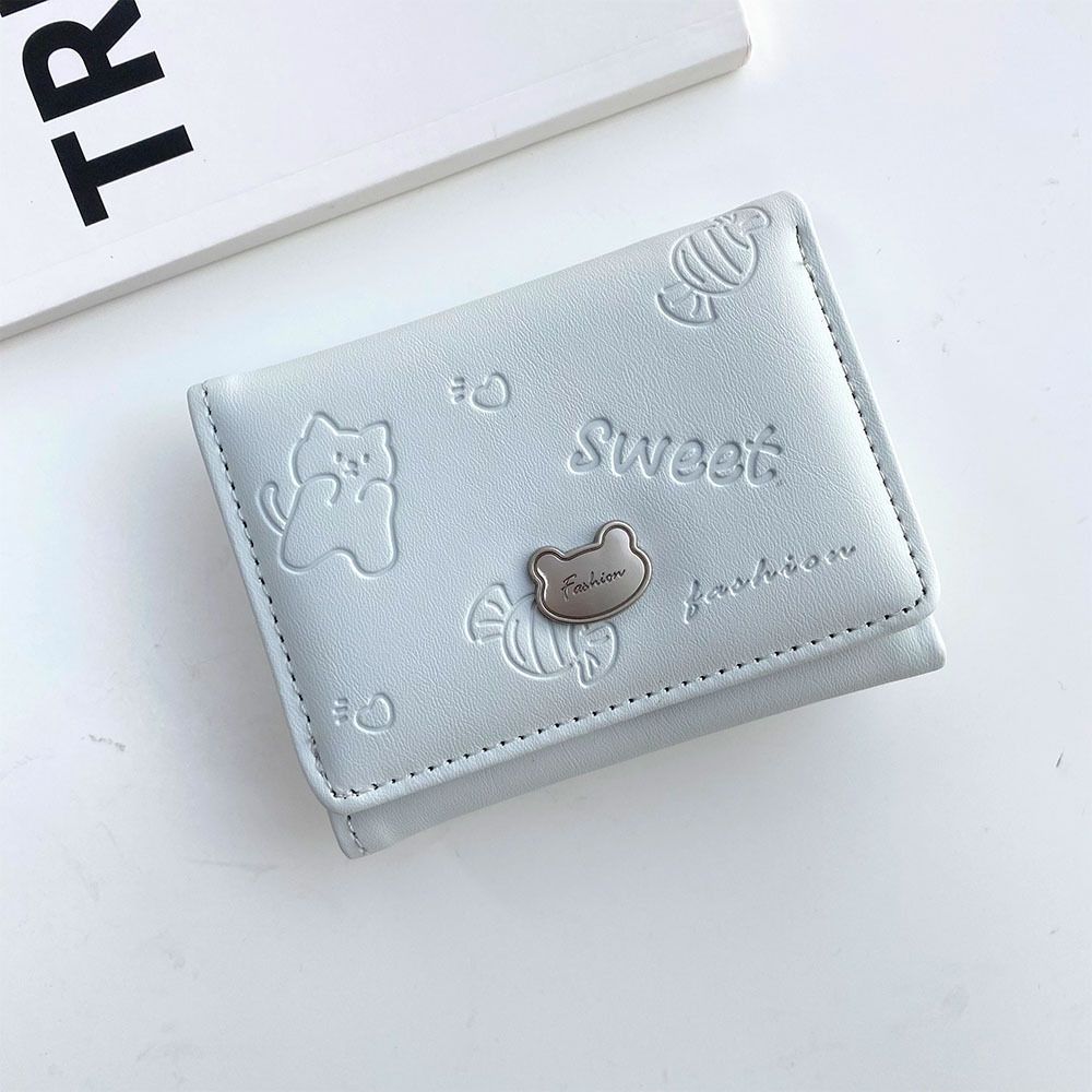 Kartenetuis Damen Geldbörse Kleine Damen Geldbörse Niedliche Klappbrieftasche Kurze Geldbörse für Kleingeld Kartentasche_voghion.com