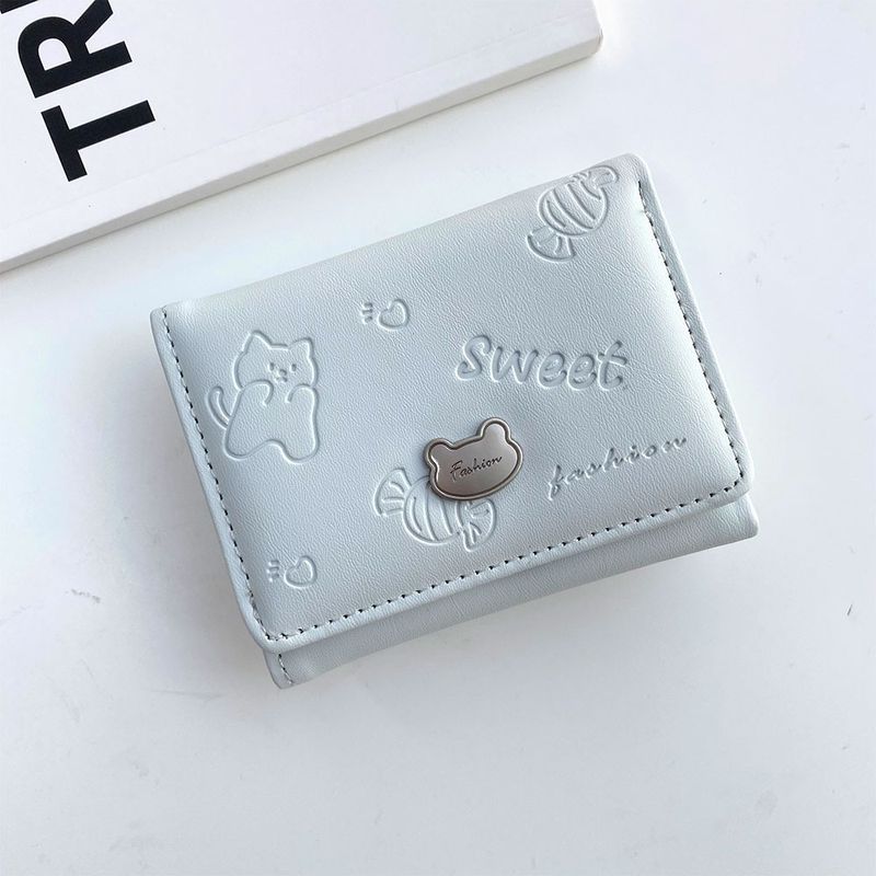 Card Cases Ladies Purse Ladies Small Purse Ladies Cute Folding Wallet Short Change Card Bag Wallet_voghion.com