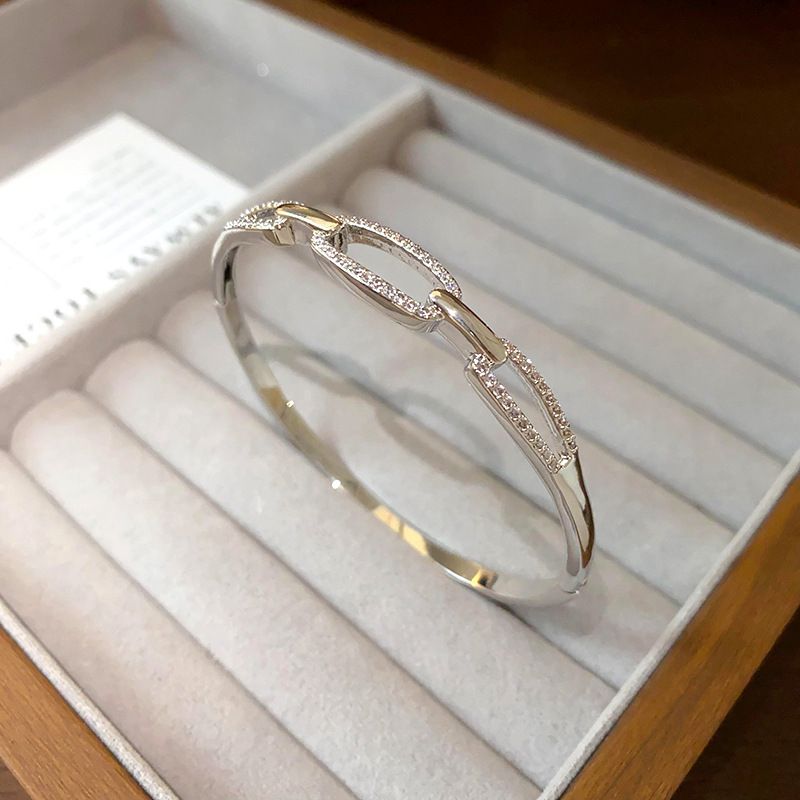 Echt vergoldetes Zirkonblatt-Weizenohr-Nischen-High-End-Sense-Armband Leichter Luxus-Mode-Persönlichkeitsschmuck für Frauen_voghion.com