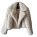 "Oversized Faux Fox Fur Coat – Stylish Cropped Jacket With Notched Lapel & 3D Embellishments (XS-2XL)"_voghion.com