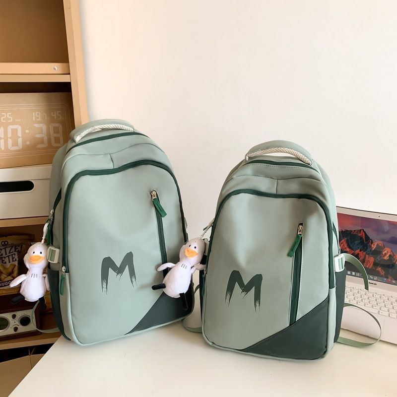 Bagagli e borse Zaino scolastico impermeabile per studenti con elevato valore estetico, stile coppia, semplice e alla moda, zaino in nylon di grande capacità_voghion.com