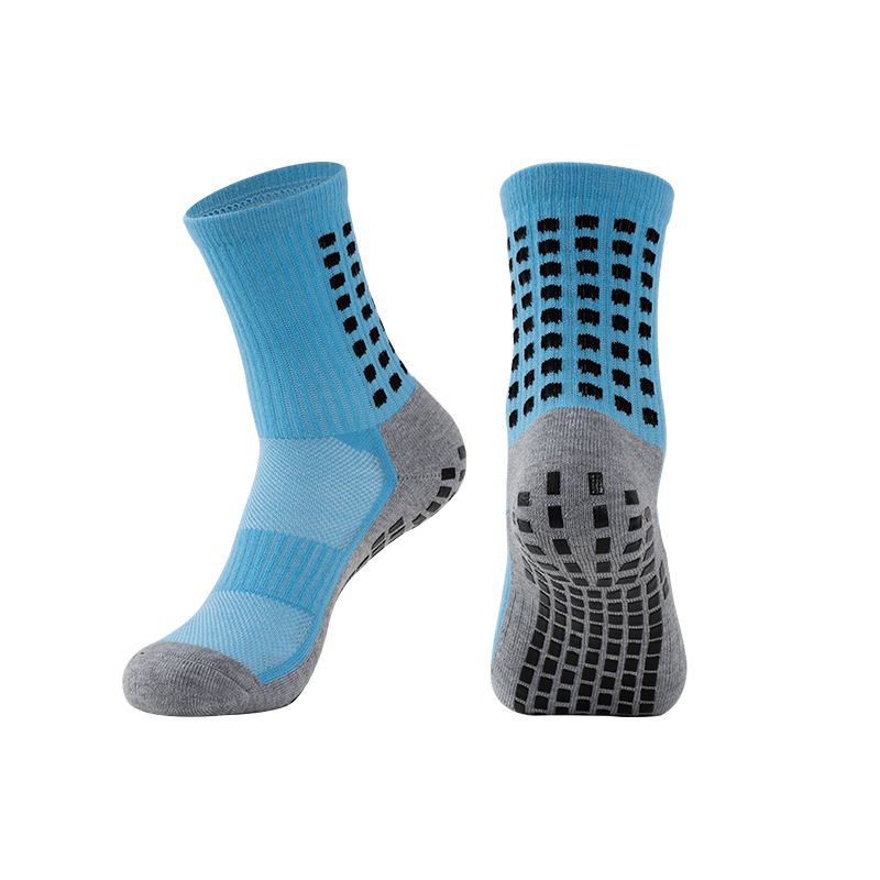 Women's Socks Mid Tube Non Slip Glued Football Socks For Men With Thickened Towel Bottom Cushioning Training Socks Mid Tube Football Socks_voghion.com