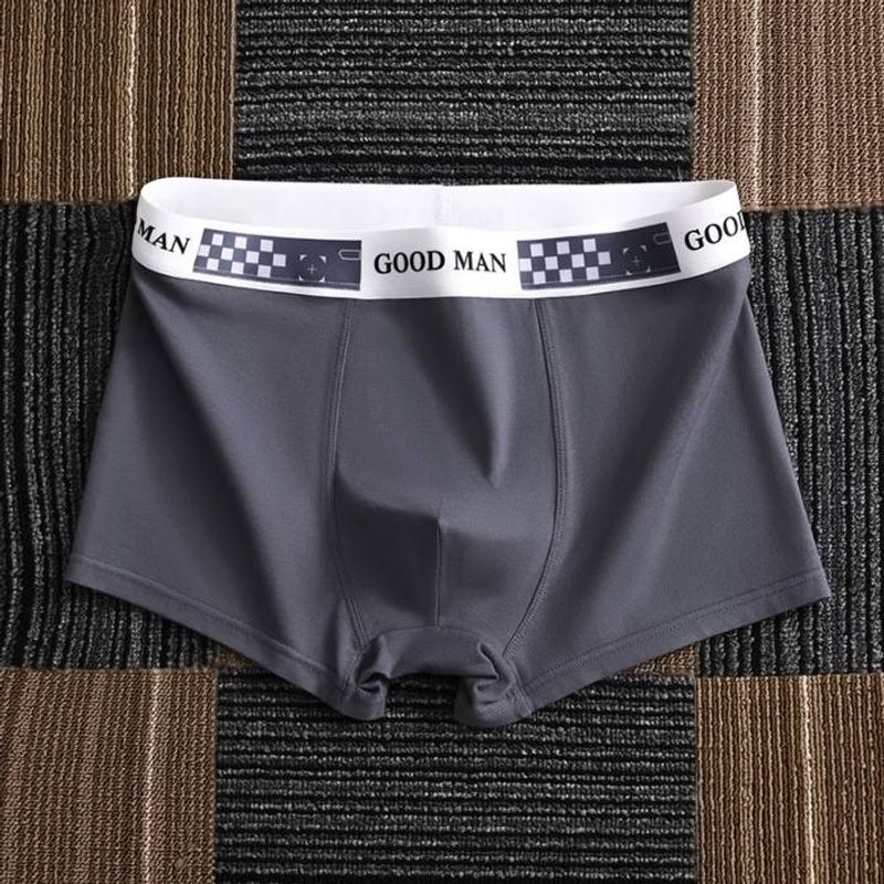 Bokserit isokokoiset saumattomat puuvillakankaat Miesten bokserit kesän ohut koko: L-4XL_voghion.com
