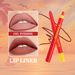 Makeup Double-Ended Silky Polypeptide Lip Liner Rotatable Matte Nude Lipstick Pen_voghion.com