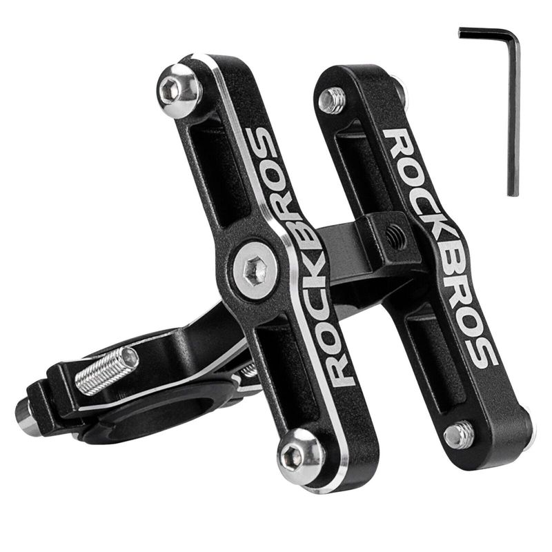 Adaptador para portabidón de bicicleta ROCKBROS, soporte para portabidón de agua para motocicleta_voghion.com