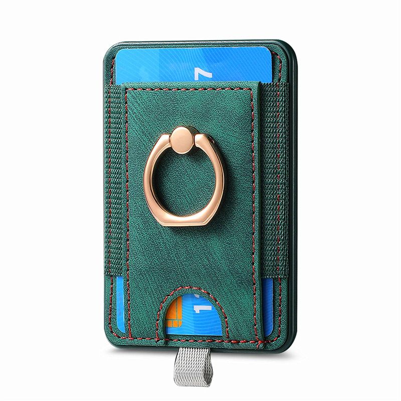 Card Holder Purse Wallets Magnetic Card Bag Back Stick Strong Magnetic Multi-function Mobile Phone Card Bag Card Sleeve Card Change Clip_voghion.com