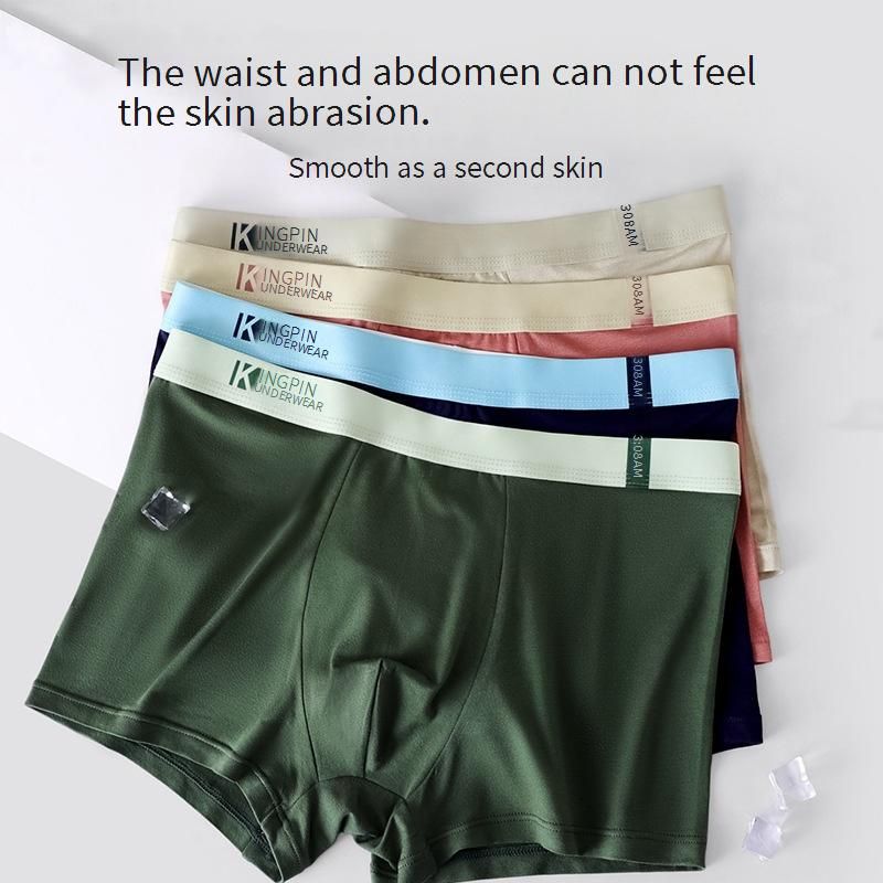 Men's Underwear Antibacterial Comfortable Boxer Briefs Student Pants Fashionable And Simple Four Colors Optional_voghion.com