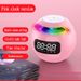 G90 Runder Ball Bluetooth Wecker Tragbarer Mini-Subwoofer Kartenradio Kleiner Lautsprecher_voghion.com
