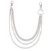 Trendy Personalisierte Hip-Hop Metallringkette, Modischer Punk-Stil, Coole Und Schöne Mehrschichtige Hosenkette Taille_voghion.com