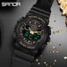 Dual-Movement Digital Analog Sports Watch – 50M Waterproof, Luminous, Lightweight Resin Case For Men & Women Multifunctional Trendy Youth Watch_voghion.com