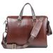 Men's Genuine Leather Briefcase - Premium Business Shoulder Bag For Office & Commute, Stylish & Durable With 14-Inch Laptop Compartment_voghion.com