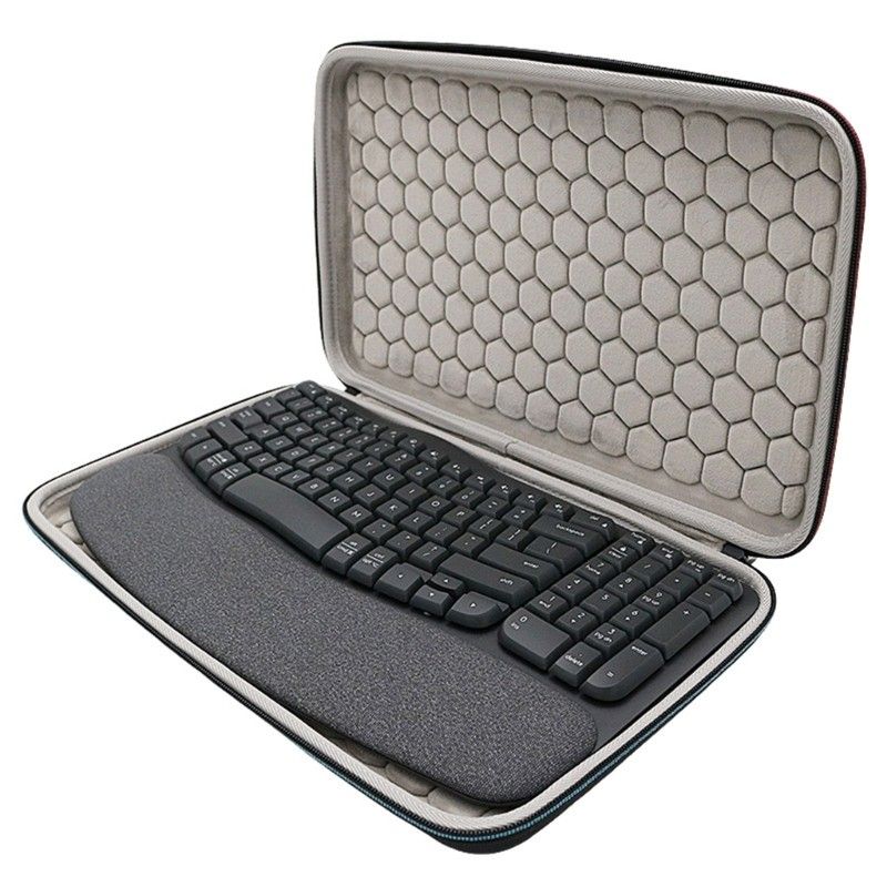 Protective Travel Bag Shockproof For Wireless Ergonomic Keyboard Accessories_voghion.com