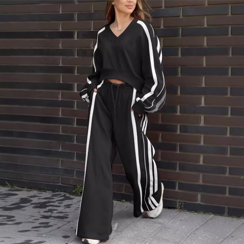 Women's Clothing shirt short pants loose solid color casual spot suit_voghion.com