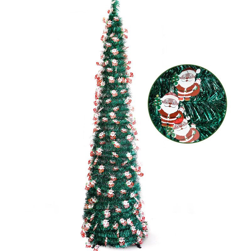 Crăciun pom de Crăciun retractabil pliabil Pagodă de Crăciun decor pom de Crăciun decorațiuni pentru petreceri acasă de vacanță_voghion.com