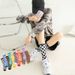 6 Pairs--Checkerboard Men's And Women's Fashion Street Brand Mid Tube Academy Style Cotton Skateboarding Socks_voghion.com