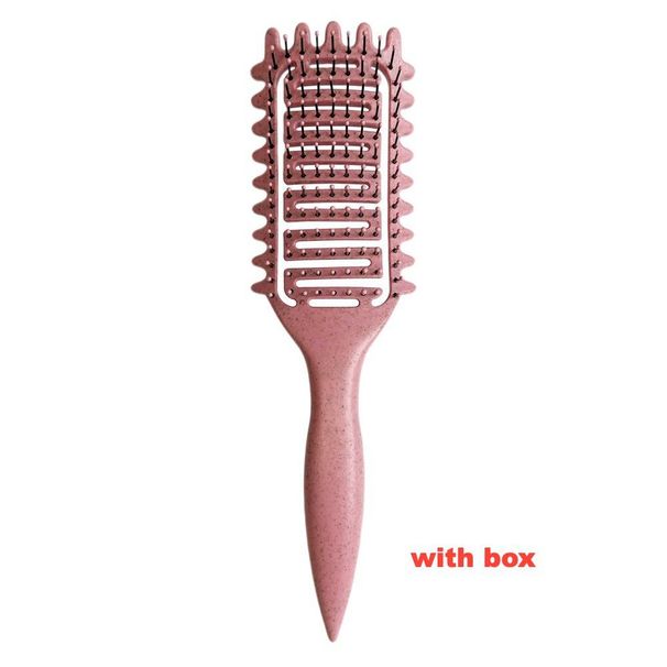 Peignes Peigne rebondissant Bouclage Définition Coiffage Maison Peigne creux Cheveux bouclés Secs et humides Peigne de massage à double usage_voghion.com