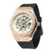 Herrenmode Casual Hollow-out Transparent Vollautomatische mechanische Uhr_voghion.com