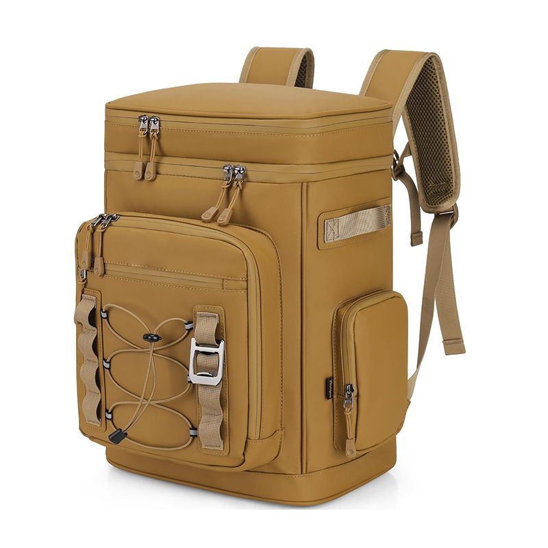 Insulated Cooler Backpack For Picnics & Travel - Lightweight, Foldable & Portable - Black/Grey/Army Green/Brown_voghion.com