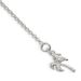 Sterling Silver 10inch Solid Polished Palm Tree Anklet_voghion.com