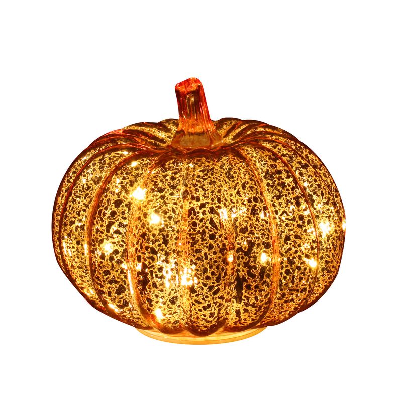 Glass Lantern Halloween Hot Selling Decoration LED Pumpkin Atmosphere Light_voghion.com