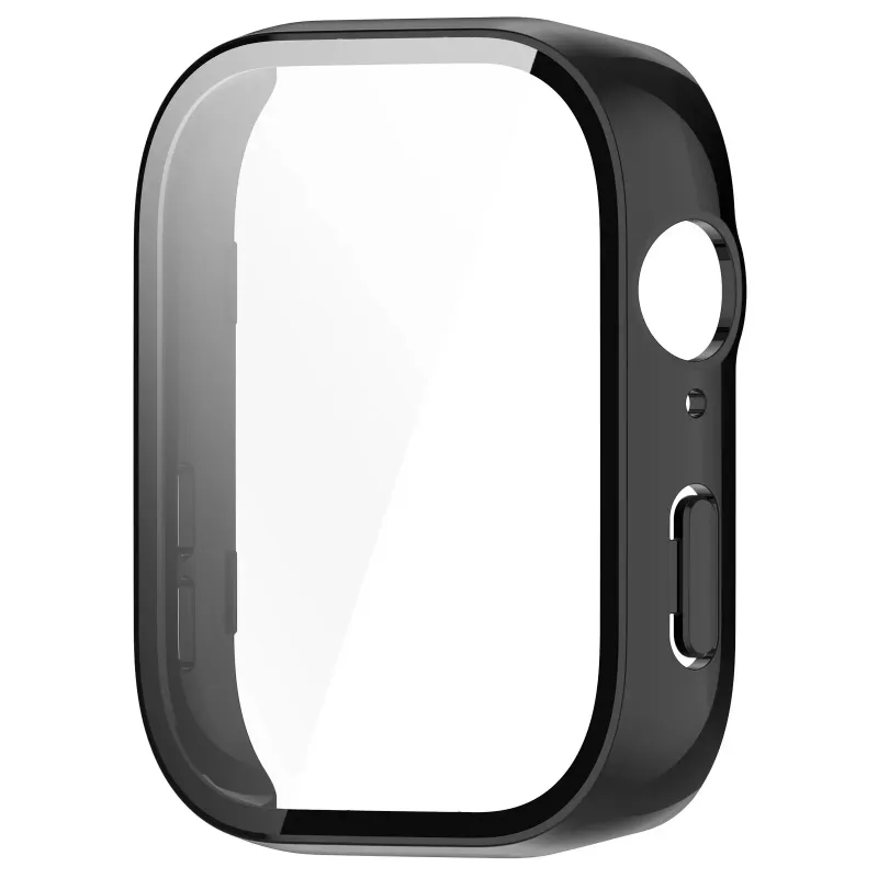 PC-klokkedeksel med herdet glassskjermbeskytter, ripebestandig heldekkende ramme, kompatibel med Huawei Watch Fit 3_voghion.com