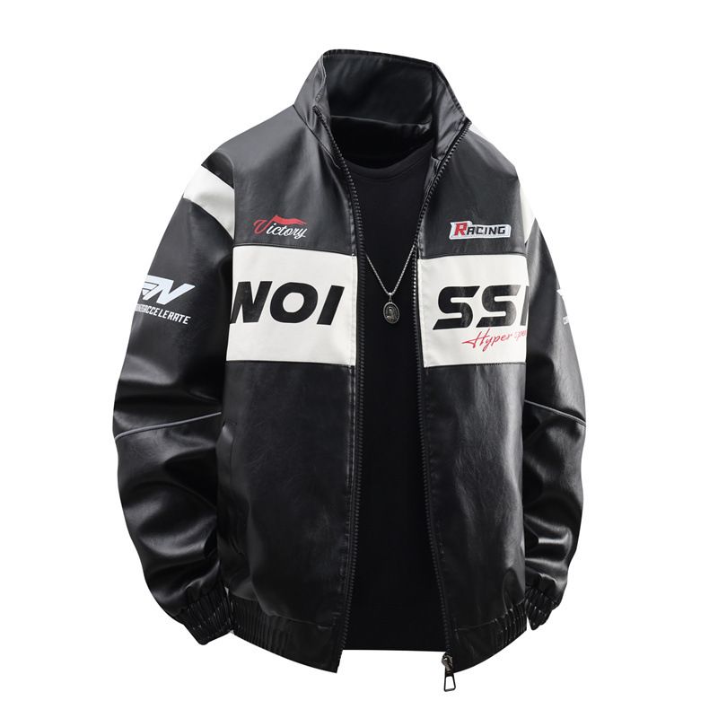 Herrenbekleidung Jacke New Style Lederjacke Herren Frühling Herren koreanische Version Slim Revers Jacke Mode Herren_voghion.com