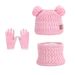 Wintermütze-Schal-Handschuh-Set für Kinder – weicher Acryl-Strick mit Fleecefutter für Jungen und Mädchen, warmes und gemütliches Accessoire für kaltes Wetter (mehrere Farben)_voghion.com