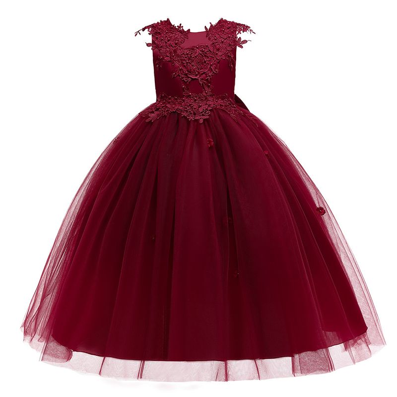 Prinses Lente/Zomer Bruiloft Kinderen Witte Bloemenmeisje Gastheer Piano Optreden Jurk Nieuw_voghion.com