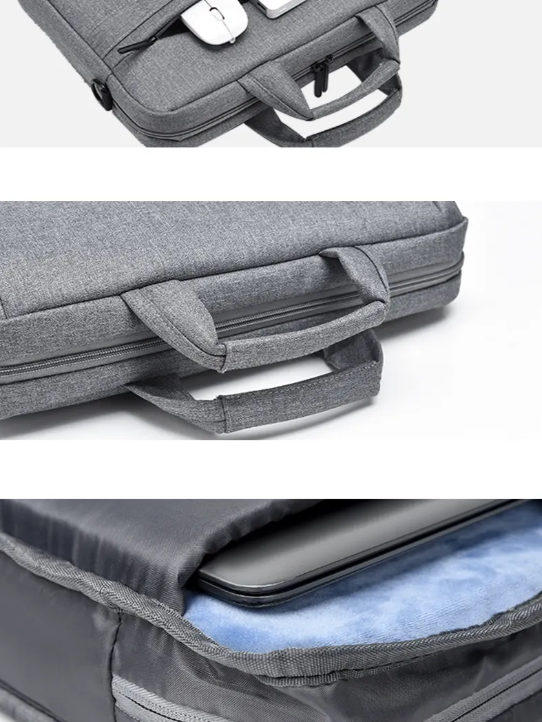 Sacoche pour ordinateur portable et bureau en tissu Oxford imperméable de 14 à 15 pouces, sacoche de transport pour affaires_voghion.com
