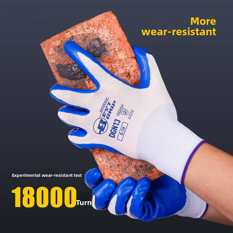 Guanti da lavoro per uomo, guanti da lavoro ultra sottili e leggeri con presa, guanti da costruzione in confezione grande con rivestimento in poliuretano per lavori leggeri_voghion.com