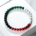 Unisex Schmuck Mode Rot Grün Weiß schwarz armband süße perlen armband türkis perlen gewebt hand seil auf lager_voghion.com
