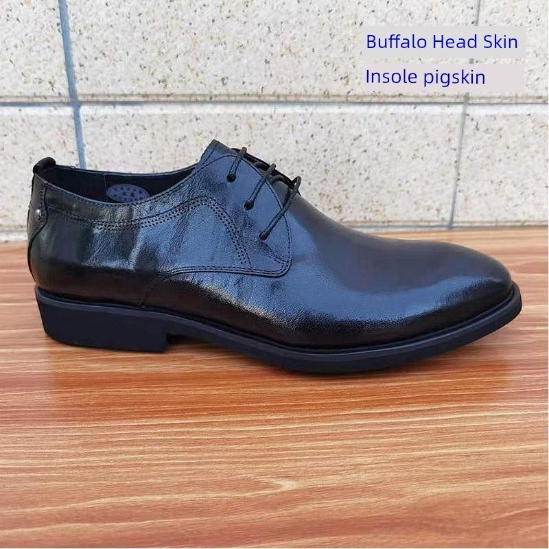 Schnürschuhe Frühling Spitze Atmungsaktive Freizeitschuhe Formelle Kleidung Lederschuhe_voghion.com