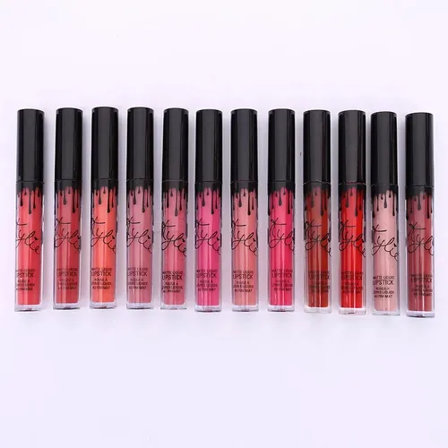 12pcs/1set Matte Lip Gloss Set Waterproof Long Lasting Moisturizing Lipstick Tubes Women Lip Tint Coametic Makeup_voghion.com