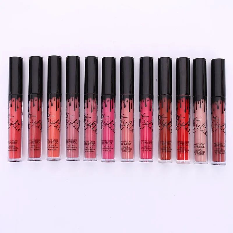 Set de luciu de buze mat, 12 buc/1 set, tuburi de ruj hidratant de lungă durată pentru femei, ten pentru buze, machiaj coametic_voghion.com