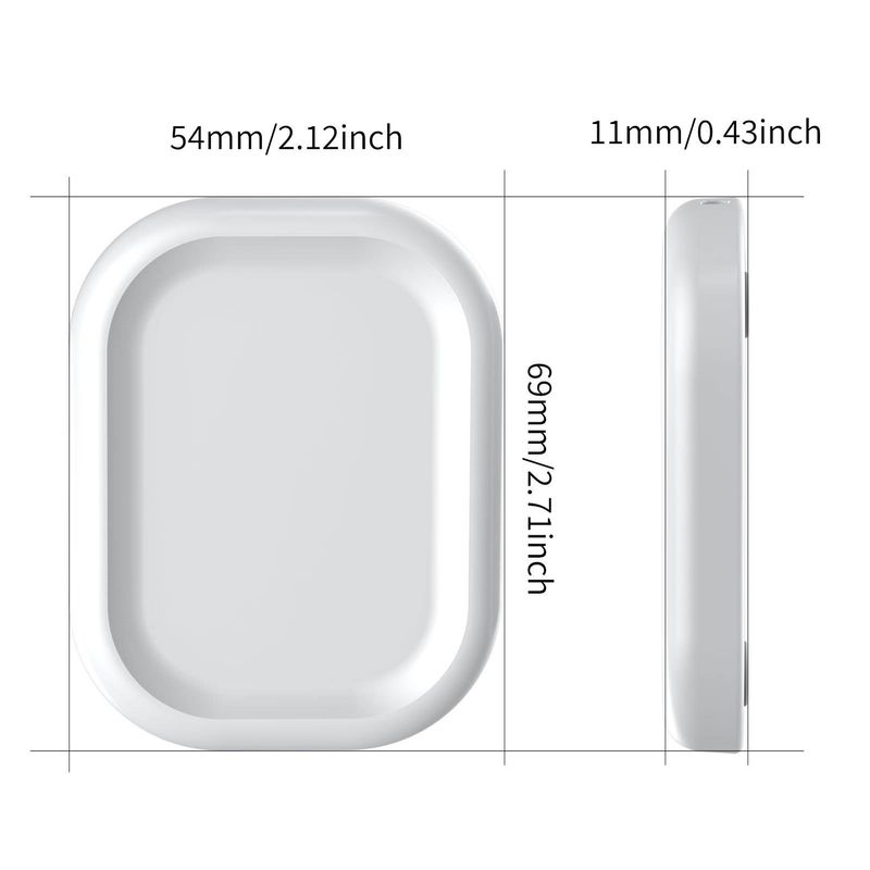 Draadloze oplader, Qi-gecertificeerd snellaadstation, wit minimalistisch ontwerp, compatibel met iPhone en Qi-compatibele apparaten_voghion.com