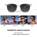 Intelligente Bluetooth-Sonnenbrille – Polarisierte/Blaulichtfilter-Gläser, offenes Audio, Touch-Steuerung (Kompatibel mit iOS/Android)_voghion.com