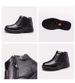 Scarpe da uomo con zip superiore suola in gomma impermeabili antiscivolo per assicurazione sul lavoro Anti Smash Anti Puntura Mid_voghion.com