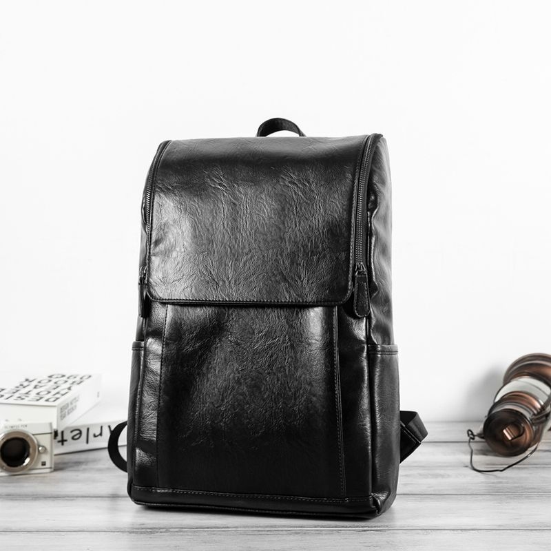 Version coréenne de sac à dos en cuir PU pour hommes, sac à dos tendance pour collégiens, sac de voyage de loisirs, sac à dos à la mode_voghion.com