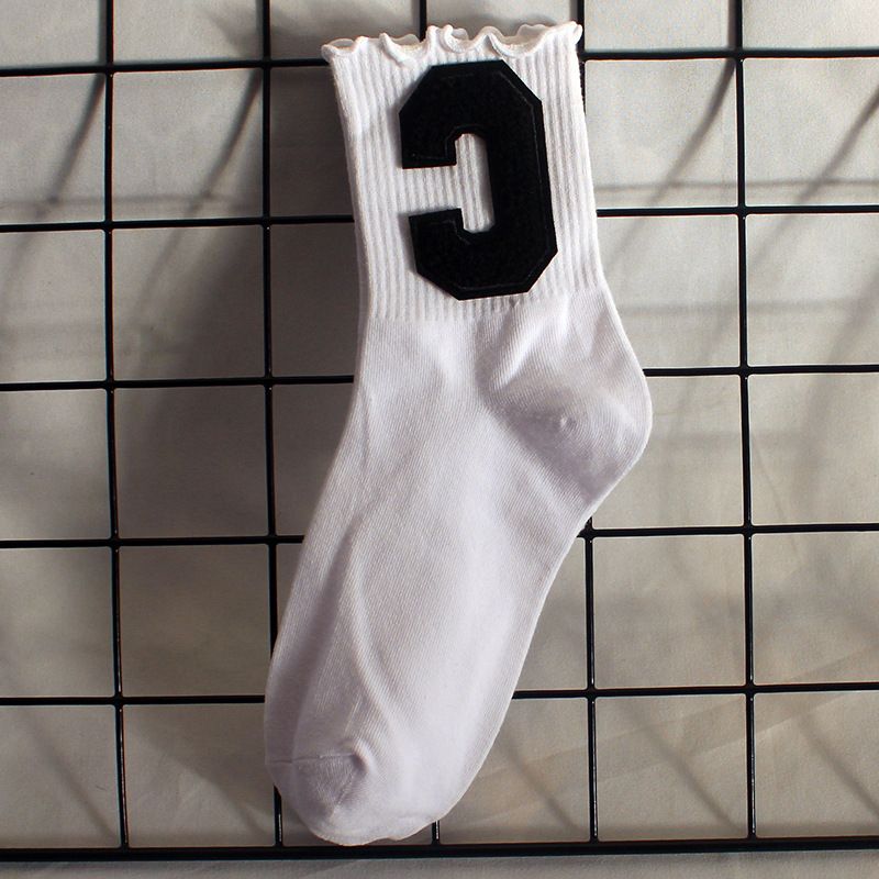 Calzini da donna in pizzo con funghi, nuovi calzini in peluche con grande C, calzini sportivi da donna elastici alti, calzini in cotone assorbente per il sudore, alla moda_voghion.com