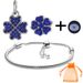 Braccialetti con ciondoli, accessori di lusso fai da te, accessori con stella di diamanti blu con catena di base a lunghezza regolabile_voghion.com