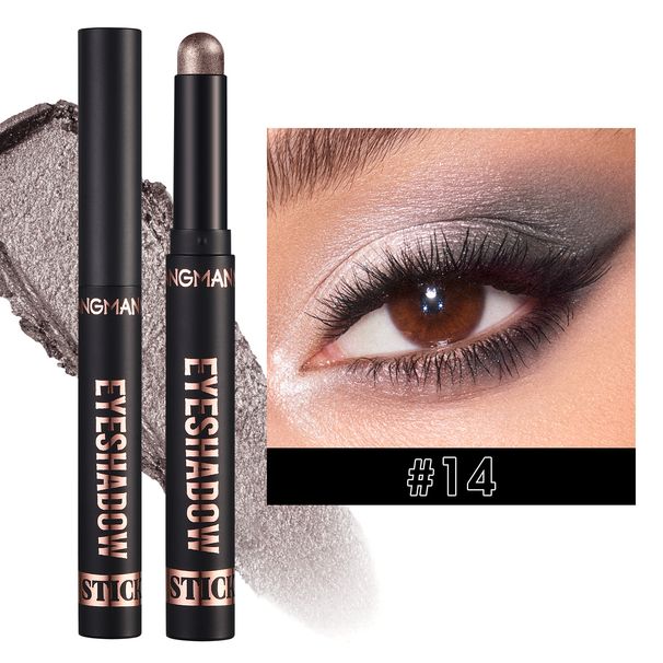 Wasserfester, perlmuttartiger, matter Lidschattenstift, anhaltender Blitz, Schimmer, goldener Lidschattenstift, Eyeliner-Stick, ma_voghion.com