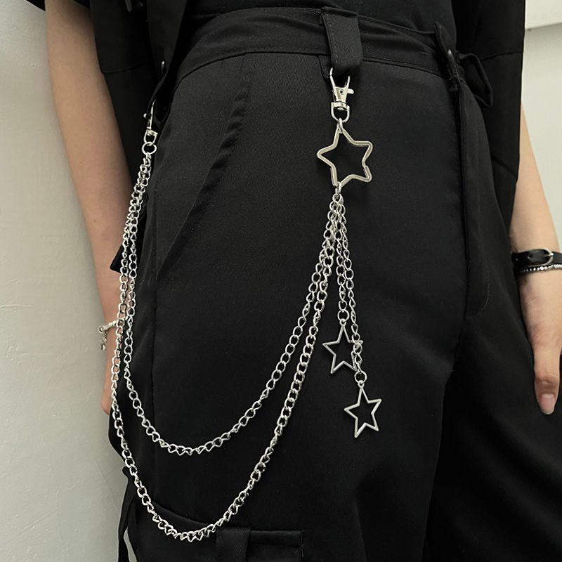 2025 New Arrival Men Phants Zipper Waist Decoration Belt Women's Accessories Punk Chain Street Hip-Hop Men's_voghion.com