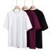 Solid Color Loose Casual Simple Round Neck T-shirt With Half Sleeves, New Summer Men's T-shirt_voghion.com