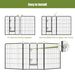 Dog Playpen, 40 Inch 8 Panels Puppy Playpen, Dog Exercise Pen For Large/Medium/Small Dogs, Foldable Dog Pen With Doors For RV, Camping, Yard_voghion.com