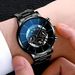 Non Swiss Fully Automatic Mechanical Dual Calendar Business Minimalist Waterproof Men's Quartz Watch_voghion.com