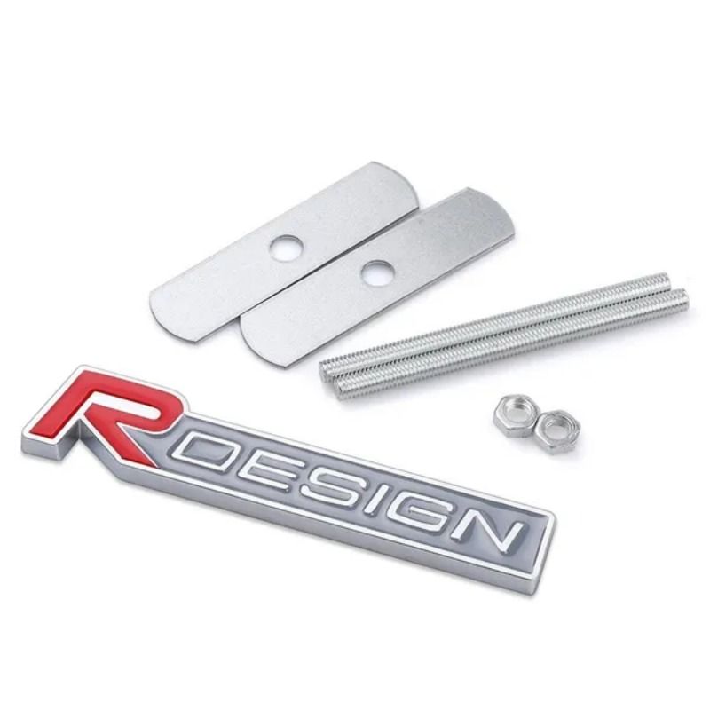 Car Styling Metallo Rdesign Auto Adesivi Per Auto Griglia Anteriore Dell'emblema del Distintivo Per VOLVO XC40 XC60 XC90 V90 S90 S60 V60 V40 C70_voghion.com