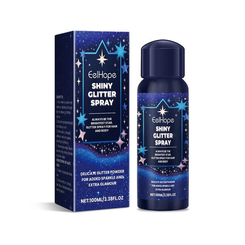 Glitzerspray für den Körper, Highlight-Spray für Gesicht und Schlüsselbein, Haar, Glitzer für Abschlussball, festliche Orgie_voghion.com