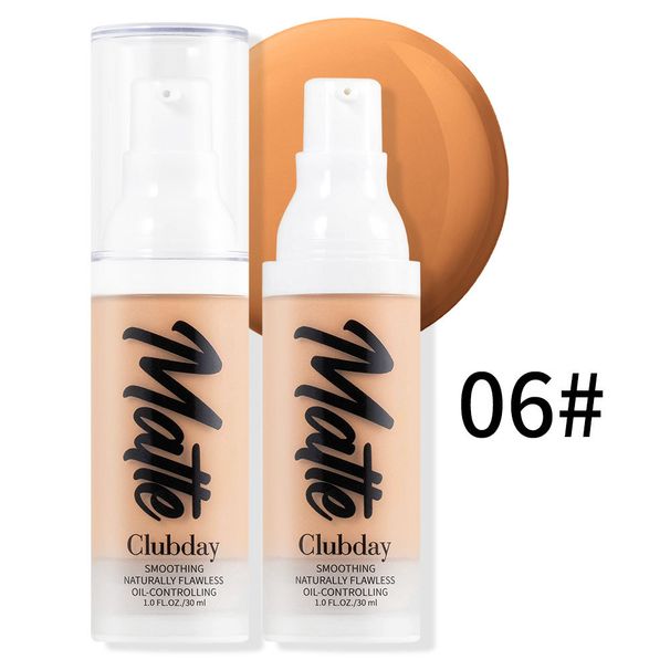 Base de maquillaje Clubday de 8 colores, corrector para marcas de acné, larga duración, resistente al agua, control de grasa, base líquida_voghion.com